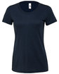 Bella + Canvas Ladies' Triblend Short-Sleeve T-Shirt SOLID NVY TRBLND FlatFront