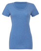 Bella + Canvas Ladies' Triblend Short-Sleeve T-Shirt blue triblend OFFront