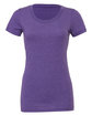 Bella + Canvas Ladies' Triblend Short-Sleeve T-Shirt purple triblend OFFront