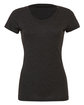 Bella + Canvas Ladies' Triblend Short-Sleeve T-Shirt char blk triblnd OFFront