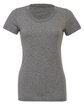 Bella + Canvas Ladies' Triblend Short-Sleeve T-Shirt grey triblend OFFront