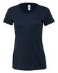 Bella + Canvas Ladies' Triblend Short-Sleeve T-Shirt SOLID NVY TRBLND OFFront