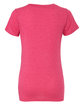 Bella + Canvas Ladies' Triblend Short-Sleeve T-Shirt berry triblend OFBack