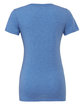 Bella + Canvas Ladies' Triblend Short-Sleeve T-Shirt BLUE TRIBLEND OFBack