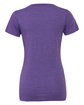 Bella + Canvas Ladies' Triblend Short-Sleeve T-Shirt PURPLE TRIBLEND OFBack