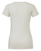 Bella + Canvas Ladies' Triblend Short-Sleeve T-Shirt oatmeal triblend OFBack