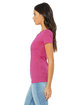 Bella + Canvas Ladies' Triblend Short-Sleeve T-Shirt berry triblend ModelSide