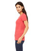 Bella + Canvas Ladies' Triblend Short-Sleeve T-Shirt red triblend ModelSide