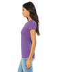 Bella + Canvas Ladies' Triblend Short-Sleeve T-Shirt purple triblend ModelSide