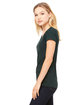 Bella + Canvas Ladies' Triblend Short-Sleeve T-Shirt EMERALD TRIBLEND ModelSide