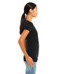 Bella + Canvas Ladies' Triblend Short-Sleeve T-Shirt blk hthr triblnd ModelSide