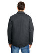 Burnside Adult Quilted Flannel Jacket charcoal ModelBack