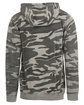 Burnside Men's  French Terry Full-Zip Hooded Sweatshirt grey camo ModelBack