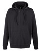 Burnside Men's  French Terry Full-Zip Hooded Sweatshirt solid black OFFront