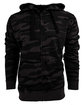 Burnside Men's  French Terry Full-Zip Hooded Sweatshirt black camo/ blk OFFront