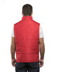 Burnside Adult Puffer Vest red ModelBack