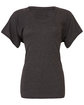 Bella + Canvas Ladies' Flowy Raglan T-Shirt dark gry heather FlatFront