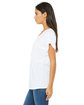 Bella + Canvas Ladies' Flowy Raglan T-Shirt white ModelSide