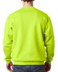 Bayside Adult 9.5 oz., 80/20 Heavyweight Crewneck Sweatshirt LIME GREEN ModelBack