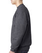 Bayside Adult 9.5 oz., 80/20 Heavyweight Crewneck Sweatshirt CHARCOAL HTHR ModelSide