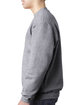Bayside Adult 9.5 oz., 80/20 Heavyweight Crewneck Sweatshirt DARK ASH ModelSide