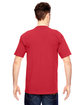 Bayside Unisex Union-Made T-Shirt red ModelBack