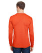 Bayside Unisex Union-Made Long-Sleeve Pocket Crew T-Shirt bright orange ModelBack