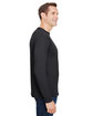 Bayside Unisex Union-Made Long-Sleeve Pocket Crew T-Shirt  ModelSide