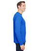 Bayside Unisex Union-Made Long-Sleeve Pocket Crew T-Shirt royal blue ModelSide