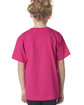 Bayside Youth T-Shirt bright pink ModelBack