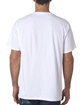 Bayside Adult Ring-Spun Jersey T-Shirt white ModelBack