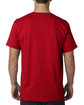 Bayside Adult Ring-Spun Jersey T-Shirt red ModelBack