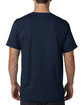 Bayside Adult Ring-Spun Jersey T-Shirt dark navy ModelBack