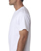 Bayside Adult Ring-Spun Jersey T-Shirt white ModelSide