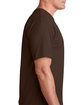 Bayside Adult 5.4 oz., 100% Cotton T-Shirt chocolate ModelSide