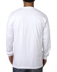 Bayside Adult Long-Sleeve T-Shirt WHITE ModelBack