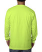 Bayside Adult Long-Sleeve T-Shirt lime ModelBack