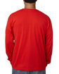 Bayside Adult Long-Sleeve T-Shirt red ModelBack