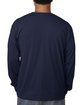 Bayside Adult Long-Sleeve T-Shirt light navy ModelBack