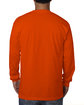 Bayside Adult Long-Sleeve T-Shirt BRIGHT ORANGE ModelBack