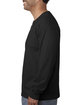 Bayside Adult Long-Sleeve T-Shirt black ModelSide