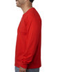 Bayside Adult Long-Sleeve T-Shirt red ModelSide