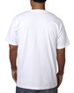 Bayside Adult Short-Sleeve T-Shirt with Pocket white ModelBack