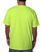 Bayside Adult Short-Sleeve T-Shirt with Pocket lime green ModelBack