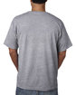 Bayside Adult Short-Sleeve T-Shirt with Pocket DARK ASH ModelBack