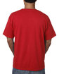Bayside Adult Short-Sleeve T-Shirt with Pocket RED ModelBack