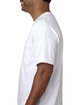 Bayside Adult Short-Sleeve T-Shirt with Pocket white ModelSide