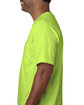 Bayside Adult Short-Sleeve T-Shirt with Pocket lime green ModelSide