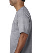 Bayside Adult Short-Sleeve T-Shirt with Pocket DARK ASH ModelSide