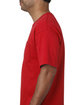 Bayside Adult Short-Sleeve T-Shirt with Pocket red ModelSide